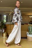 Sa Caleta Anemone Bubble Blouse Black /10 =